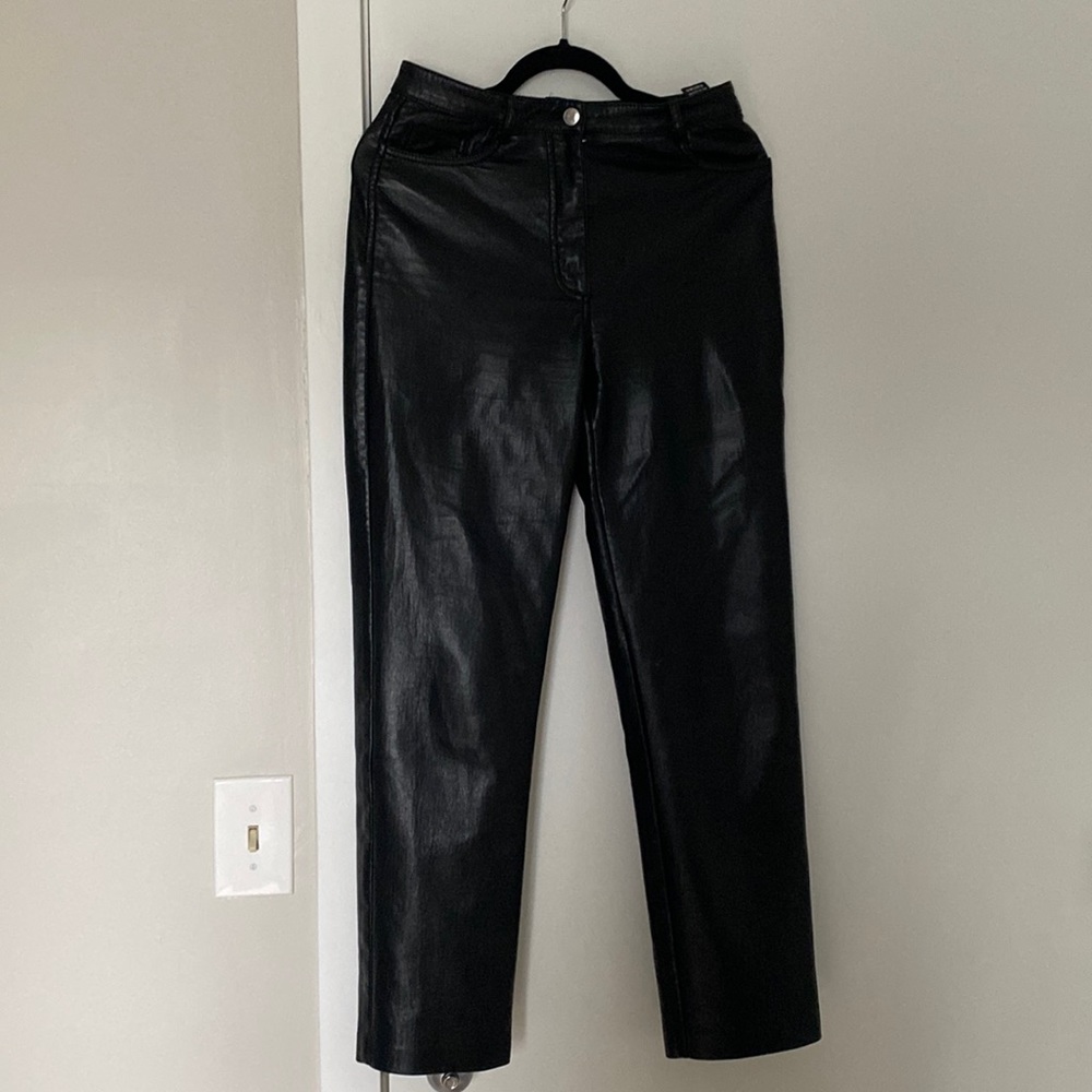 Wilfred Melina faux leather pants black